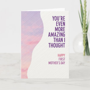 Pastel First Mothers Day Card