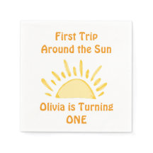 pastel First Trip Around the Sun Birthday Party