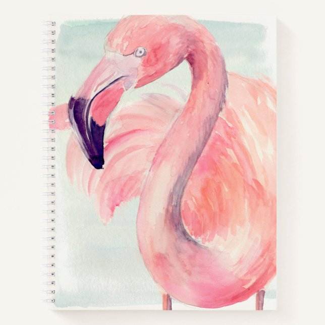 Pastel Flamingo Notebook (Front)
