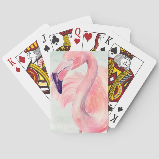 Pastel Flamingo Playing Cards (Back)