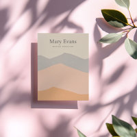 Pastel flat mountains earring display card