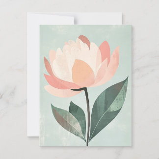 Pastel Flora in Stillness #088 Postcard