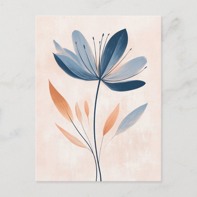 Pastel Flora in Stillness #104 Postcard (Front)