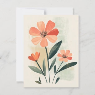 Pastel Flora in Stillness #105 Postcard