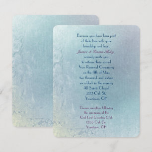 Pastel  Floral Abstract Vow Renewal Invitation