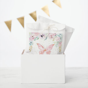 Pastel floral and butterfly baby shower favour ba bags