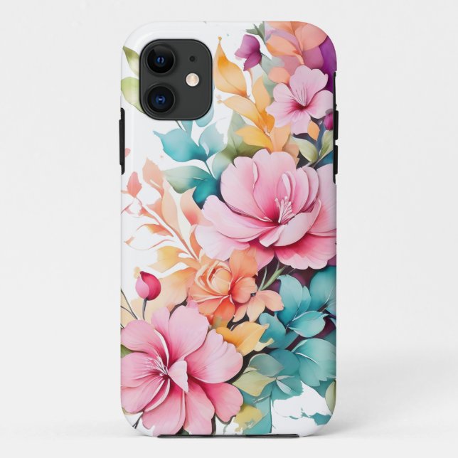 pastel floral art Case-Mate iPhone case (Back)