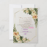pastel floral art WITH TWIGS LEVES BABY GIRK SHOWE