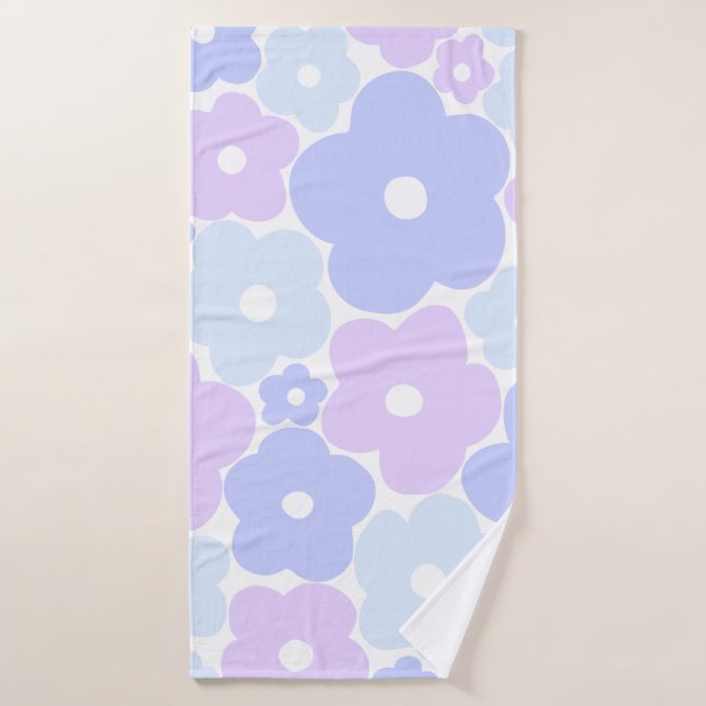 Pastel Floral  Bath Towel Set (Bath Towel)