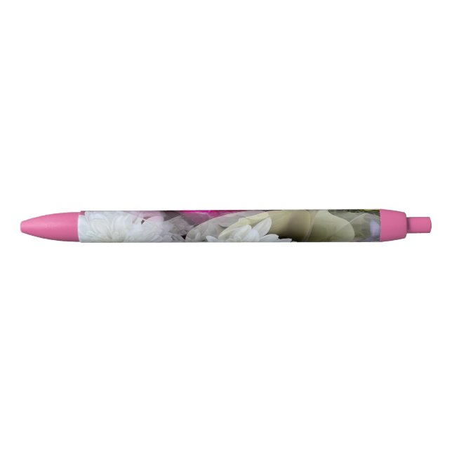 Pastel Floral Black Ink Pen (Front)