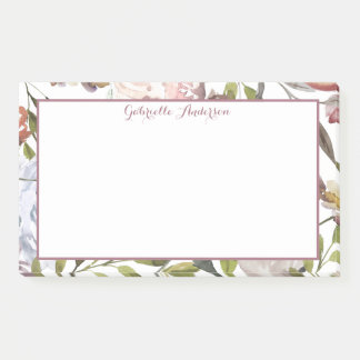 Pastel Floral Botanical Post-it Notes