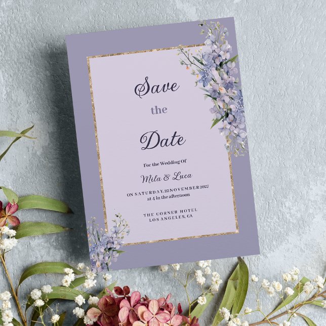 Pastel floral bouquet watercolor Save the Date  Invitation (Pastel floral bouquet watercolor Save the Date)