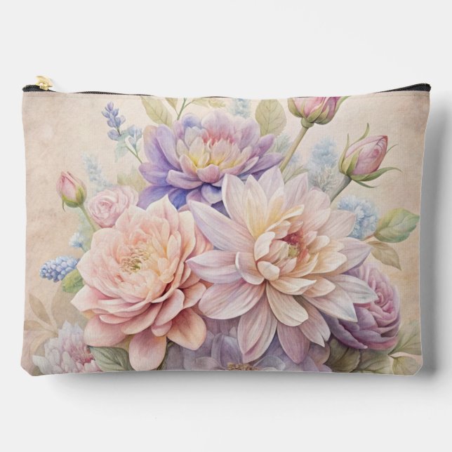 Pastel Floral Charm Pouch - Witch’s Garden Dreams (Front)