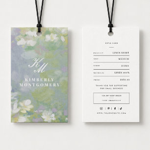 Pastel Floral Clothing Price Tag