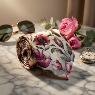 Pastel Floral Combination Tie