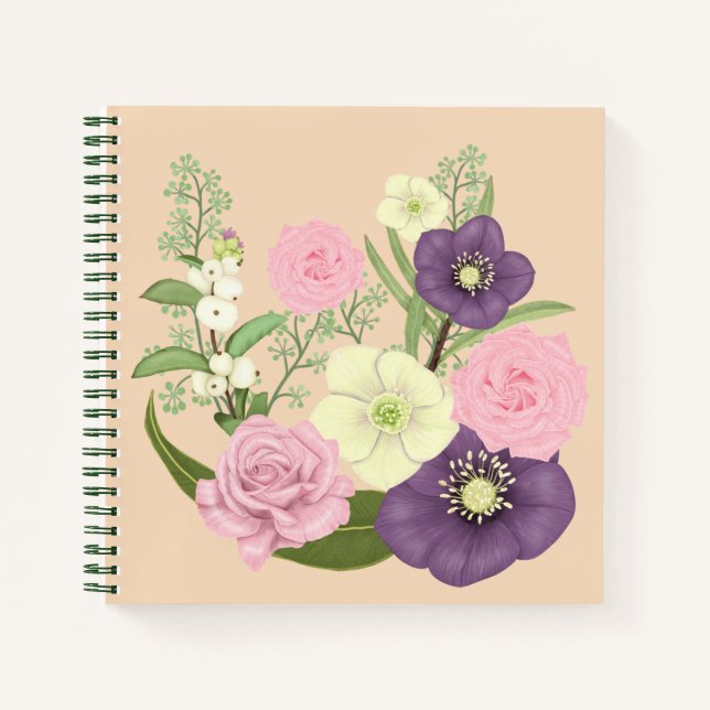 Pastel Floral Display Notebook (Front)