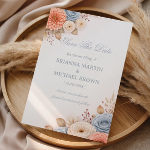 Pastel Floral Elegant Announcement