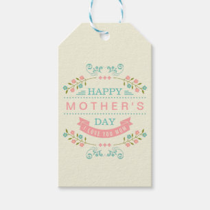 Pastel Floral Flowers Decor - Happy Mother's Day Gift Tags