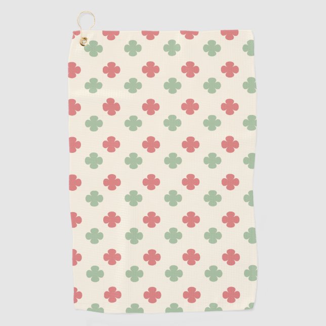 Pastel Floral  Golf Towel (Front)