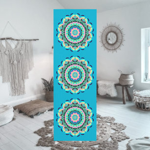 Pastel Floral Mandala Yoga Mat
