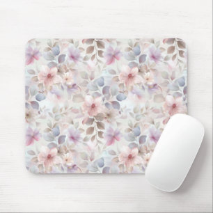 pastel floral mouse pad for computer desks
