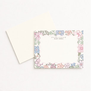Pastel Floral Nursery Frame Note Card