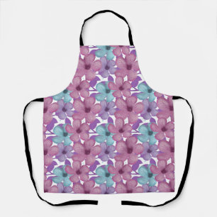 Pastel Floral Pattern Apron
