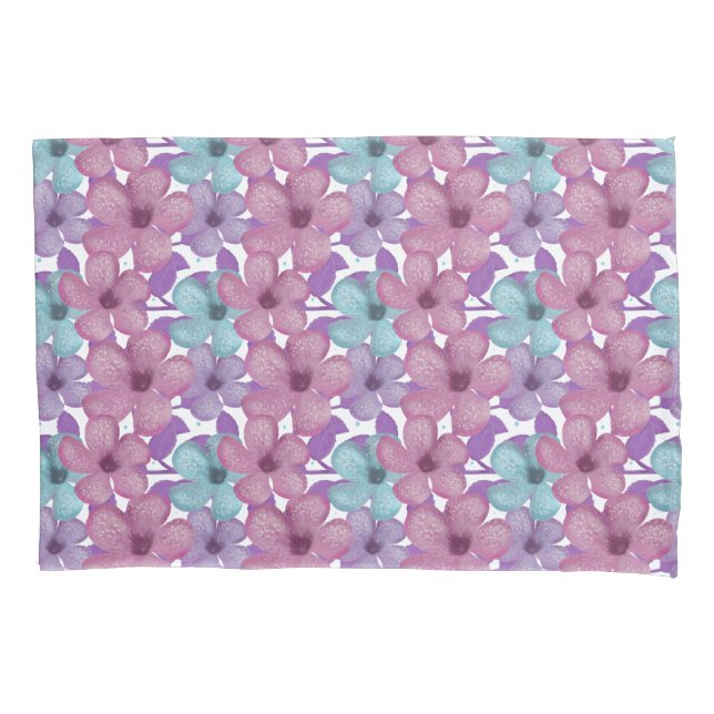 Pastel Floral Pattern Pillowcase (Front)