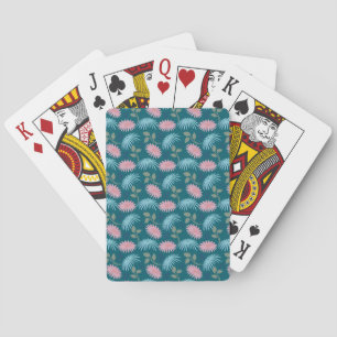 Pastel Floral Pattern Playing Cards