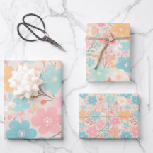 Pastel floral pattern
