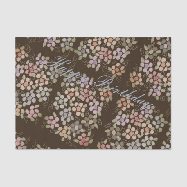 Pastel Floral Patterned Tissue Paper (Front)