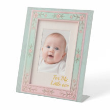 Pastel Floral Pink Mint Picture Frame