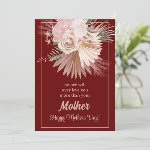 Pastel Floral Rustic Mother's Day Card