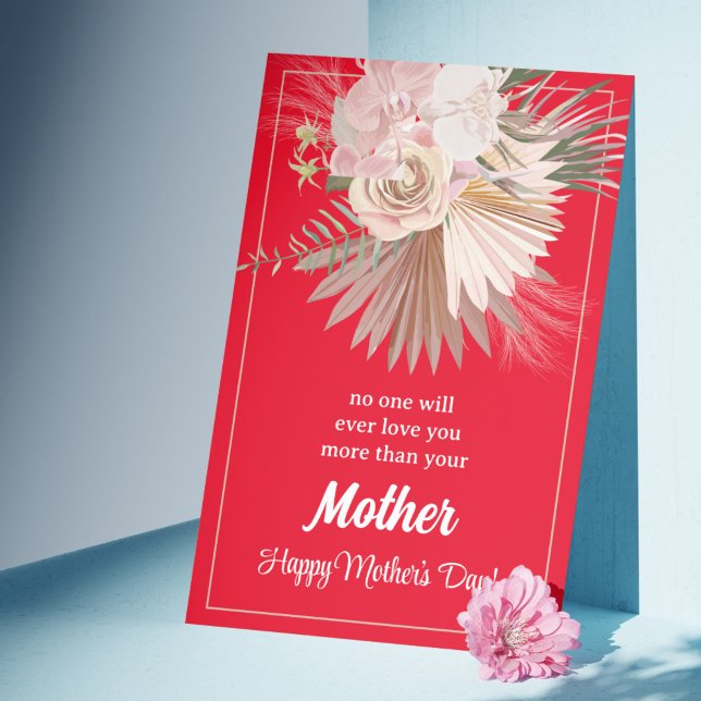 Pastel Floral Rustic Mother's Day Card (Pastel Floral Rustic Mother's Day Card)