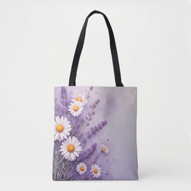 Pastel Floral Tote for Everyday Use (Front)