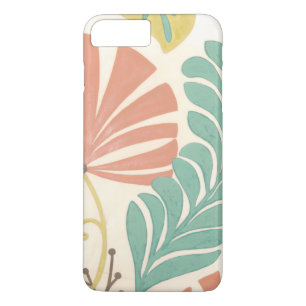 Pastel Floral Vines and Leaves on Cream Background iPhone 8 Plus/7 Plus Case