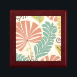 Pastel Floral Vines and Leaves on Cream Background Gift Box<br><div class="desc">Floral vines and leaves in pastel colours are the subjects of this piece by Erica J. Vess. The mixture of pastels on the cream background helps the painting stand out without overwhelming the senses. Put this tropical print in your home today!</div>
