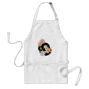 Pastel Floral Vinyl Records Standard Apron