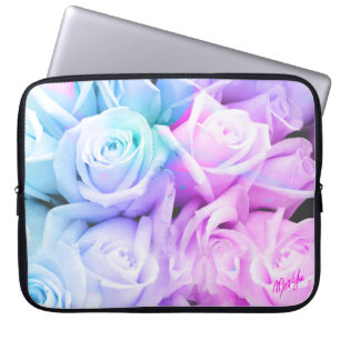 Pastel Floral Water Resistant 15” Laptop Sleeve