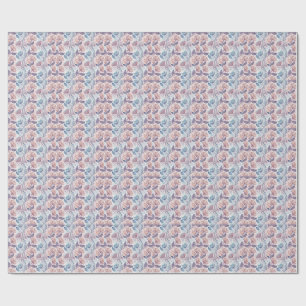 Pastel Floral Watercolor Abstract Painting Pattern Wrapping Paper
