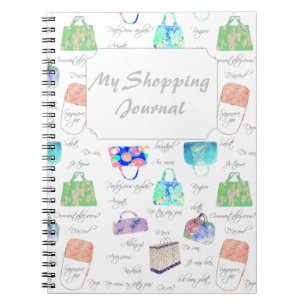 Pastel Floral Watercolor Illustrations Typography Notebook