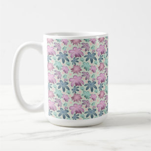 Pastel Floral watercolor Pattern  Coffee Mug
