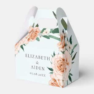 Pastel Floral Wedding Collection Favour Box
