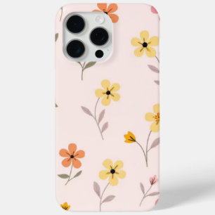 Pastel Floral Yellow Flower iPhone 15 Pro Max Case