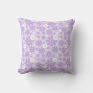Pastel Florals Pattern LAVENDER Cushion