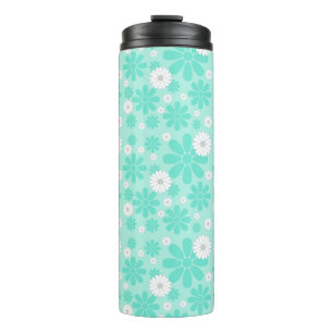 Pastel Florals Pattern MINT Thermal Tumbler