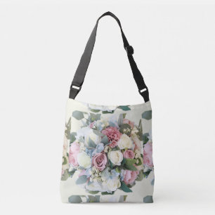 Pastel Flower Bouquet Crossbody Bag