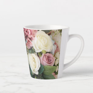 Pastel Flower Bouquet Latte Mug
