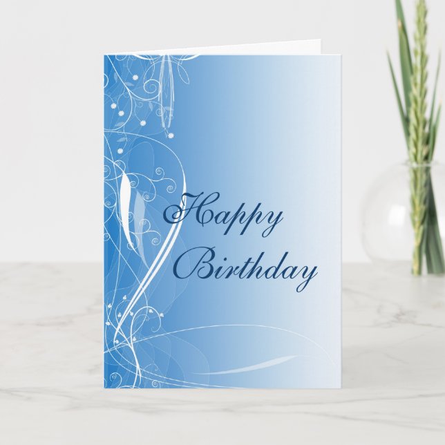 Pastel Flower Design Card (Front)