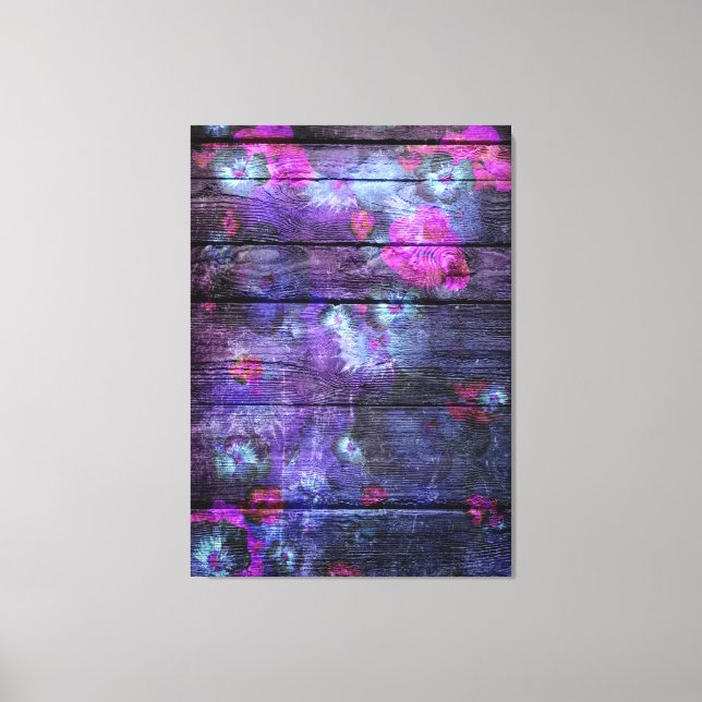 Pastel Flower Painting #4 Canvas Print (Front)